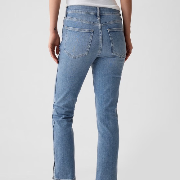 Gap Mid-Rise Split Hem Vintage Slim Jeans, Size 10Short - Picture 4 of 6